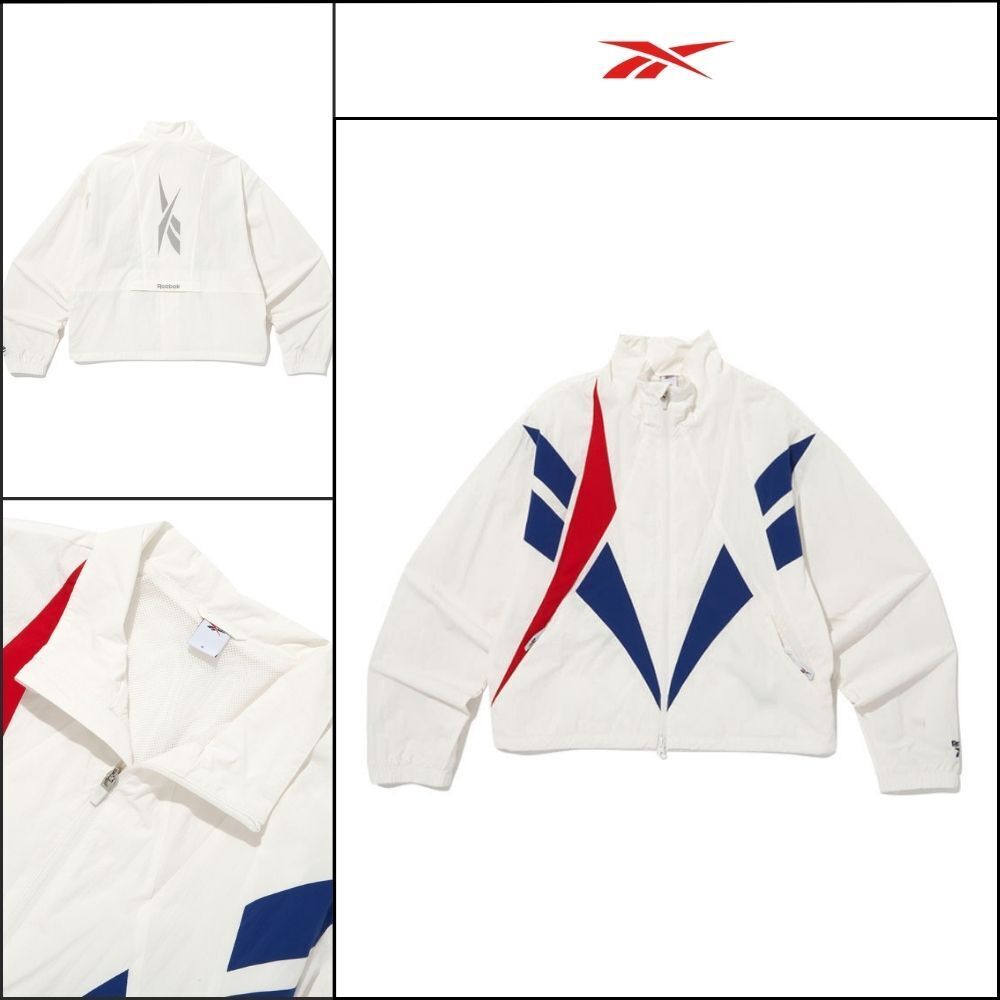 【REEBOK】Vector Flash Crop Windbreaker W Off White