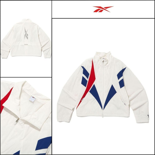 【REEBOK】Vector Flash Crop Windbreaker W Off White