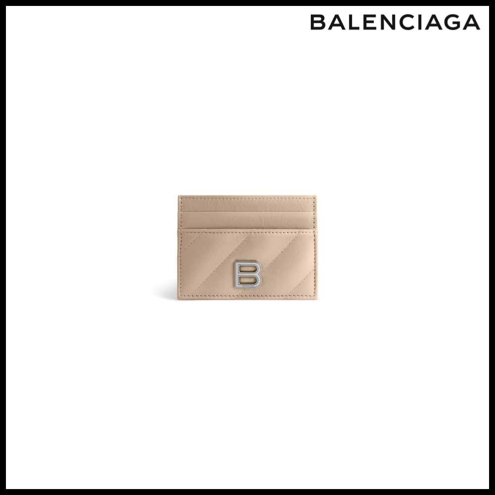 【BALENCIAGA】Crush Long Coin and Card Holder Quilted