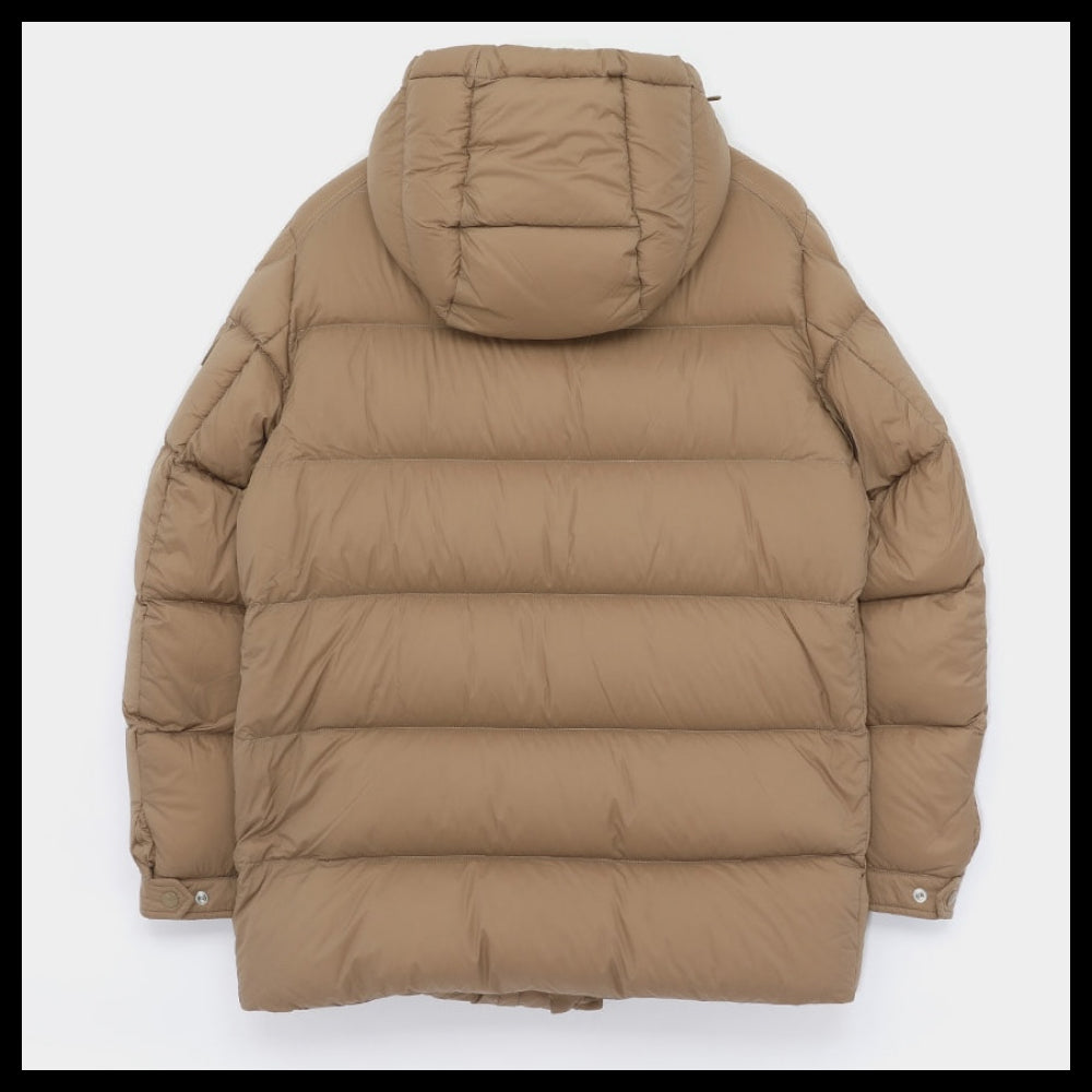 【MONCLER】Patch logo hooded padded jacket