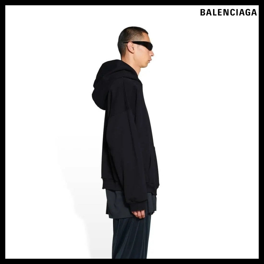 【BALENCIAGA】Hoodie Medium Fit Black
