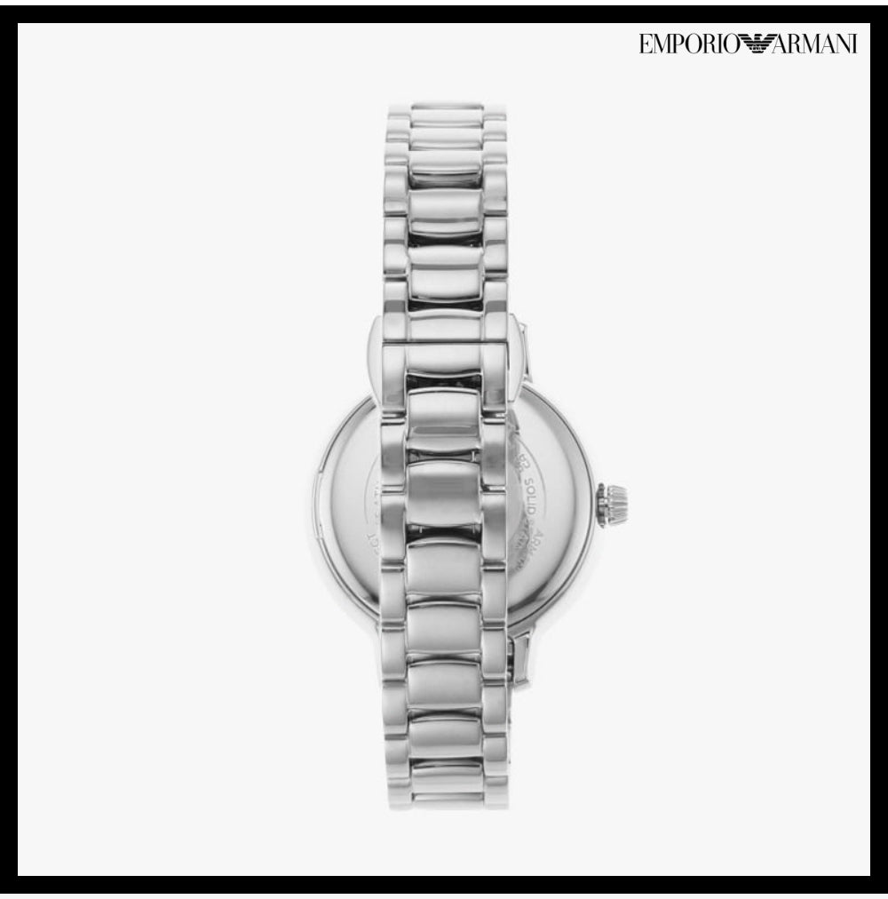 【EMPORIO ARMANI】Kieo Mother-of-Pearl Women's Metal Watch