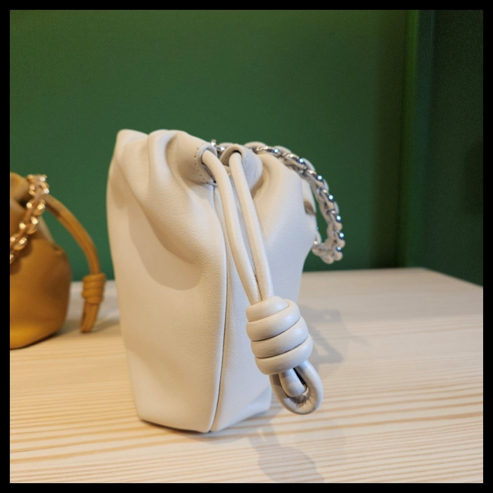 【LOEWE】Mini Flamenco two-way bag sea salt