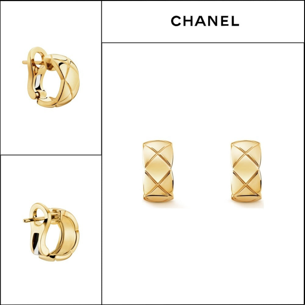 【CHANEL】COCO Crush Earrings Yellow Gold