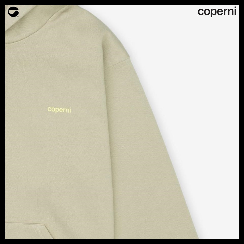 【Coperni】Horn Hoodie Beige Yellow Print