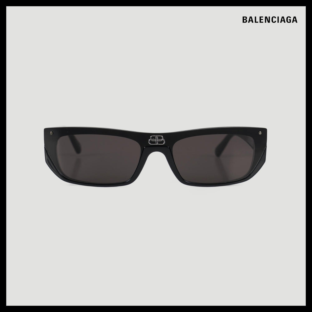 【BALENCIAGA】Shield Rectangle Sunglasses in Black