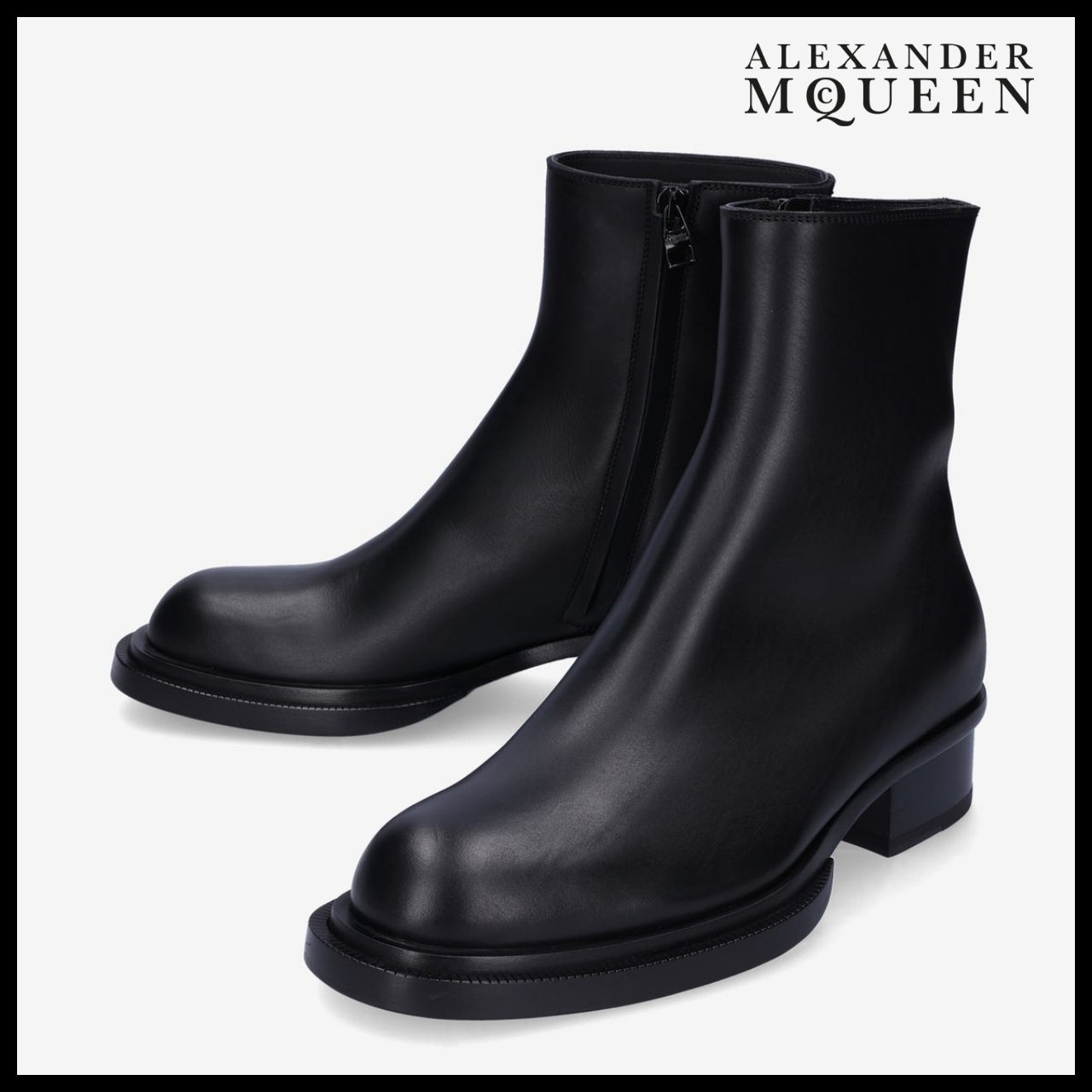 ◆ALEXANDER MCQUEEN◆ アンクルブーツ Ankle Boots Black 厚底