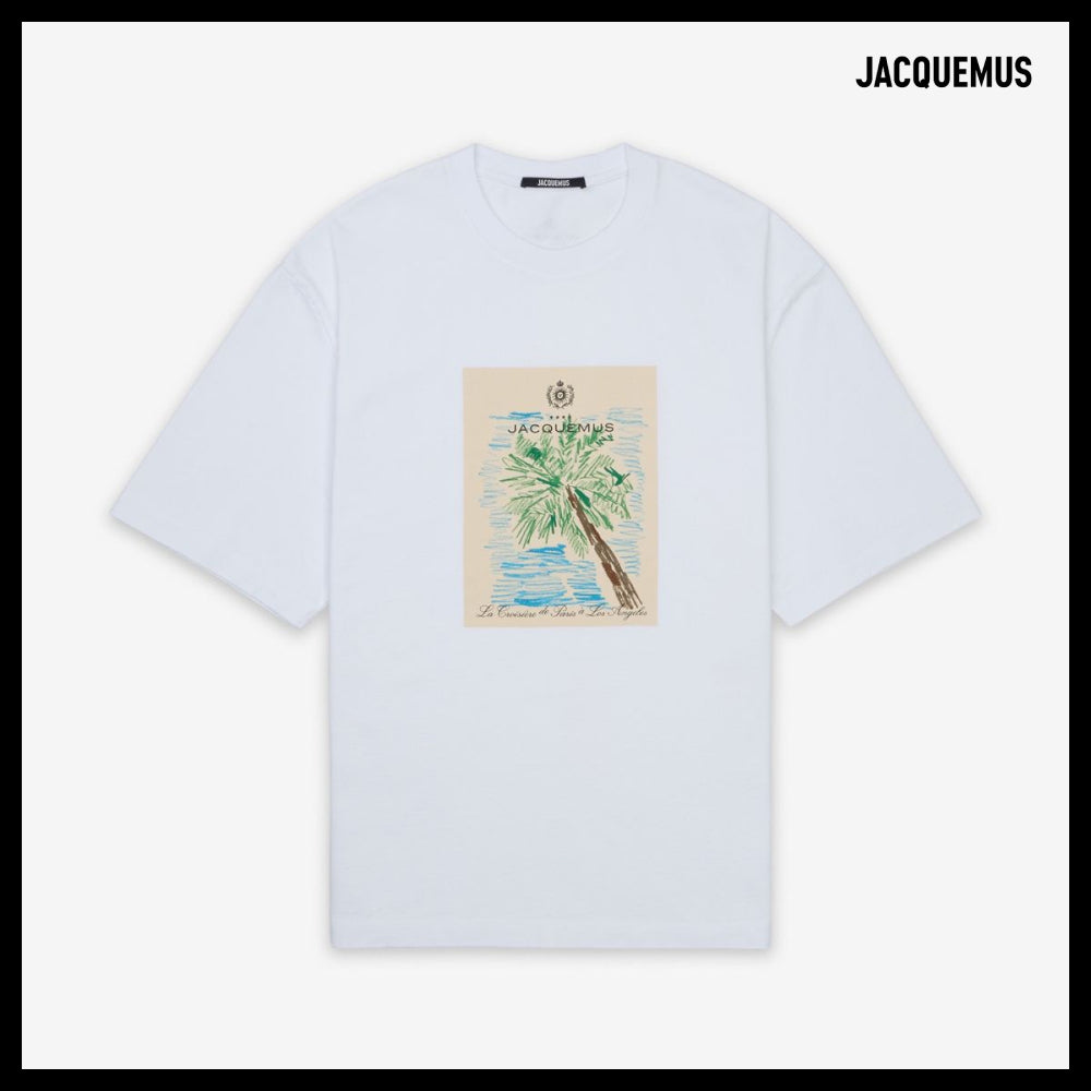 【JACQUEMUS】Marino Graphic Short Sleeve T Shirt White