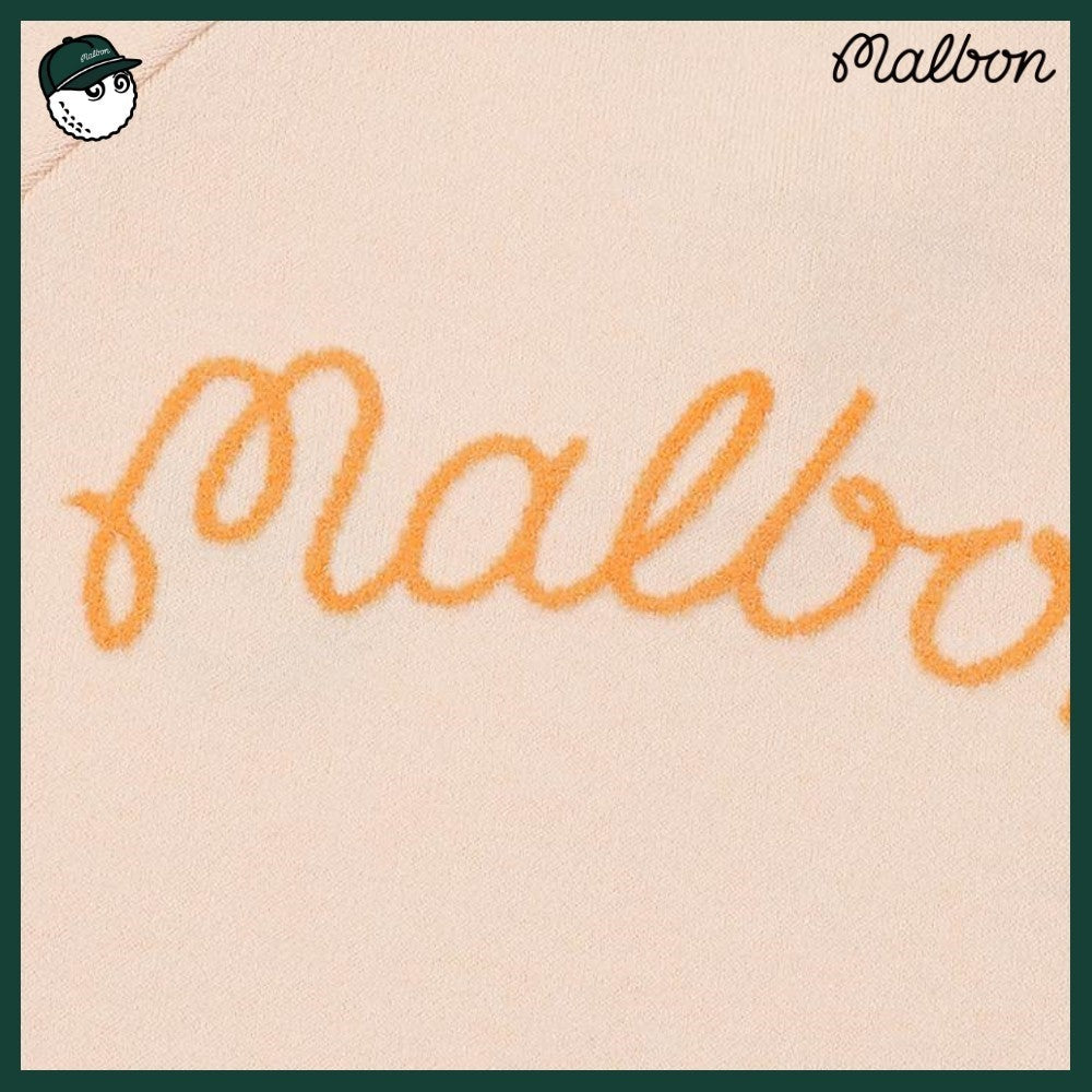 【MALBON GOLF】 SLEEVE CONTRAST COLLARED TOP WOMAN 2COLORS