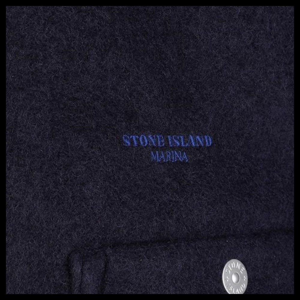 【Stone Island】Marina Embroidered Pocket Jacket Navy
