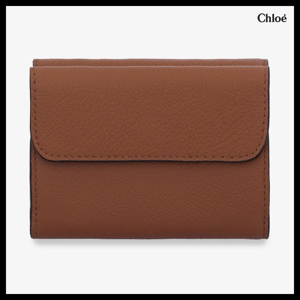 【Chloe】Marcie Trifold Wallet Tan