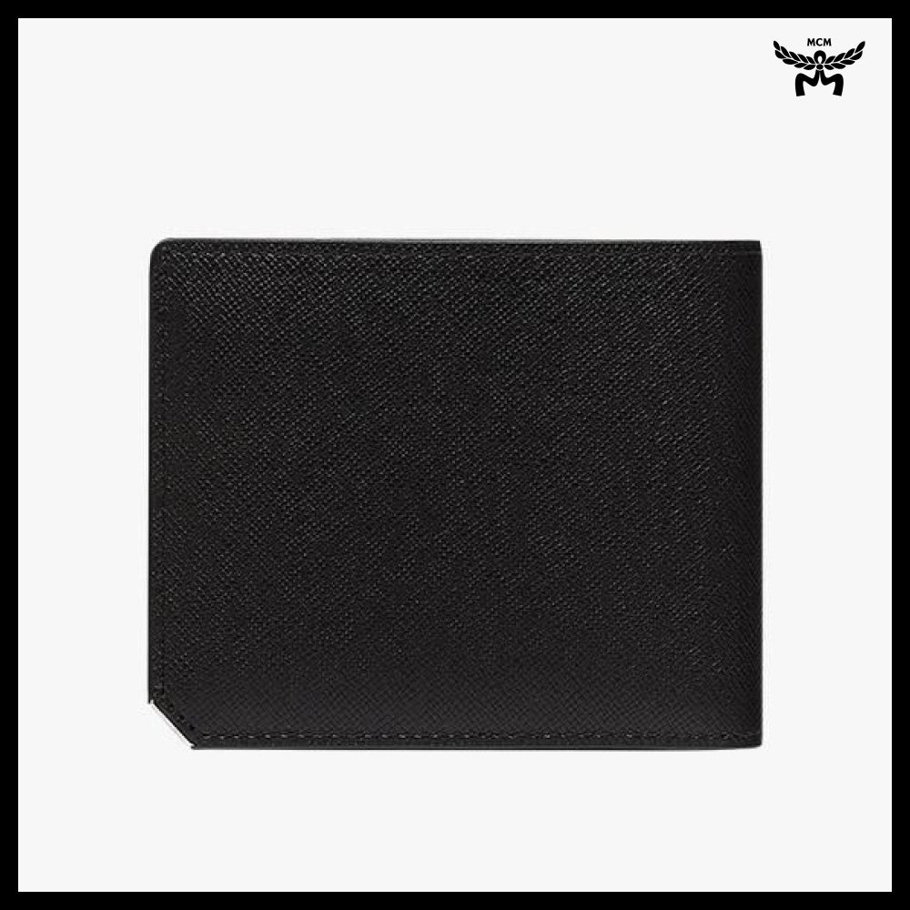 【MCM】New brick embossed leather card case wallet