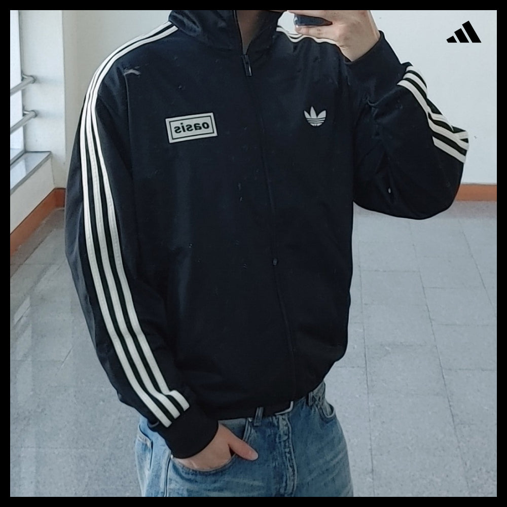【Adidas x Oasis】Tour Firebird Track Top Black KR Sizing