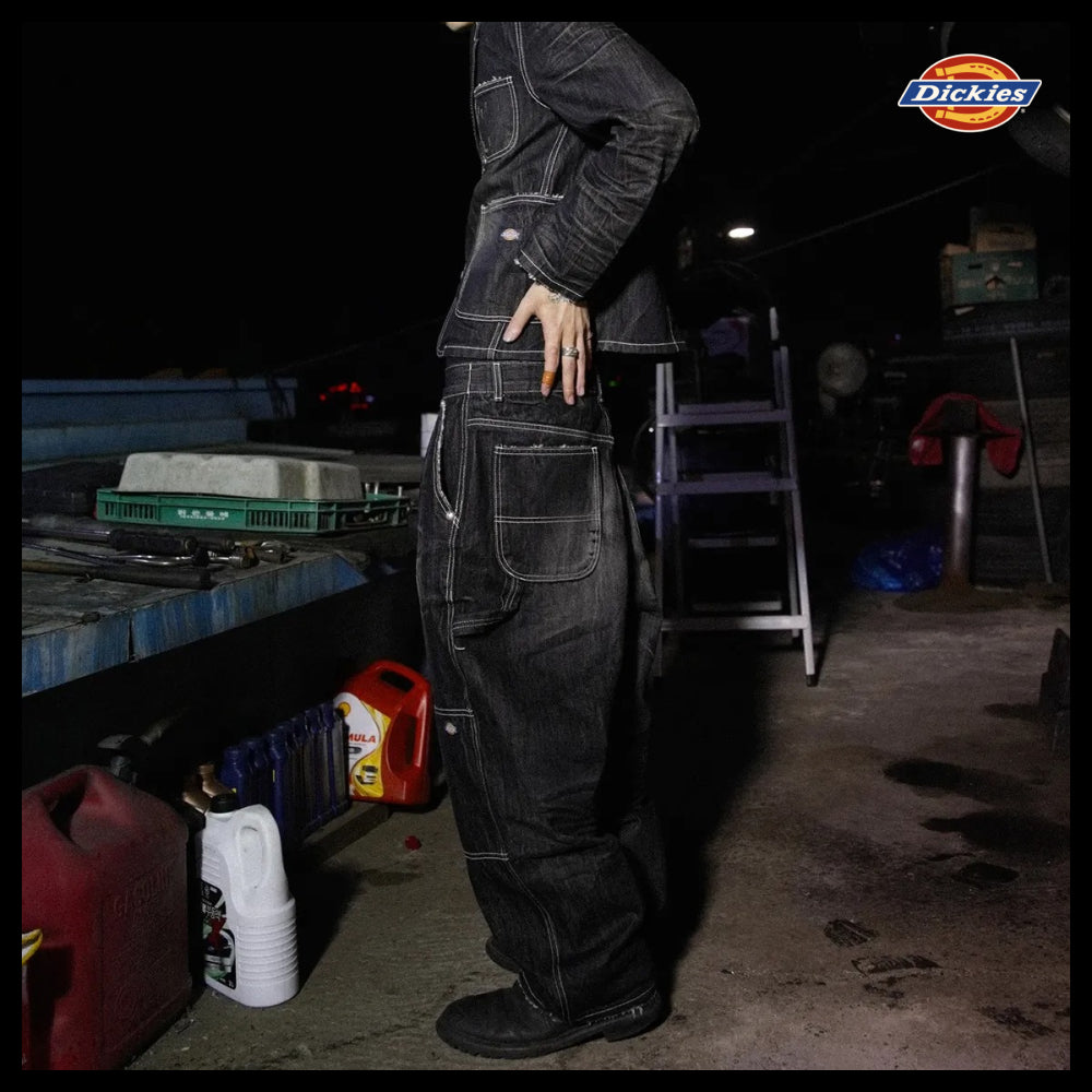 【Dickies 】Double Knee Washed Denim Pants - 2 Colors