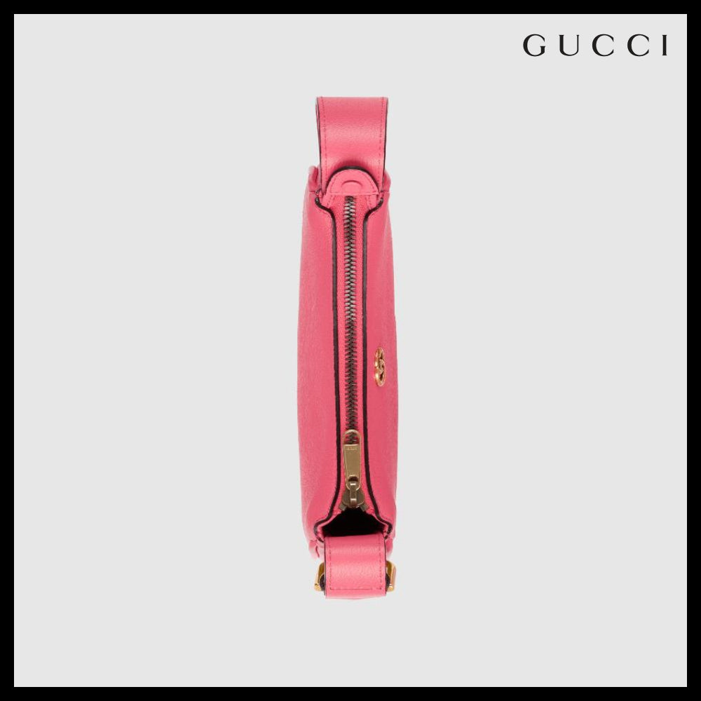 【GUCCI 】GG Aphrodite Soft Goat Shoulder Bag RHODAMINE PINK