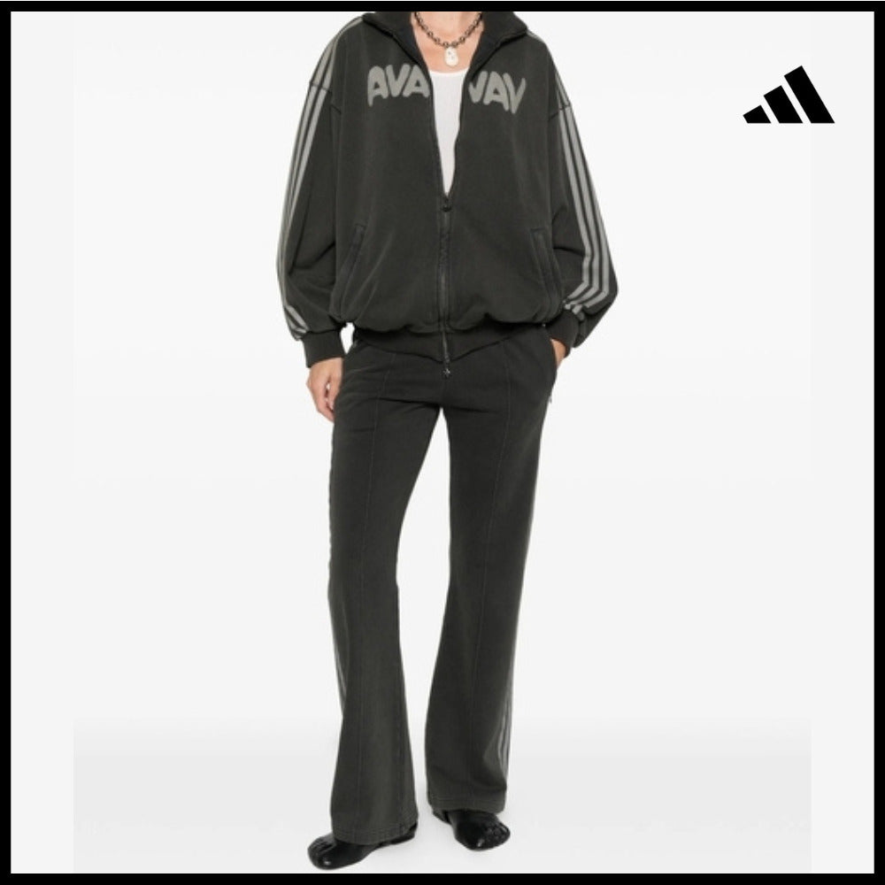 【adidas】Gray Jacket sporty outerwear