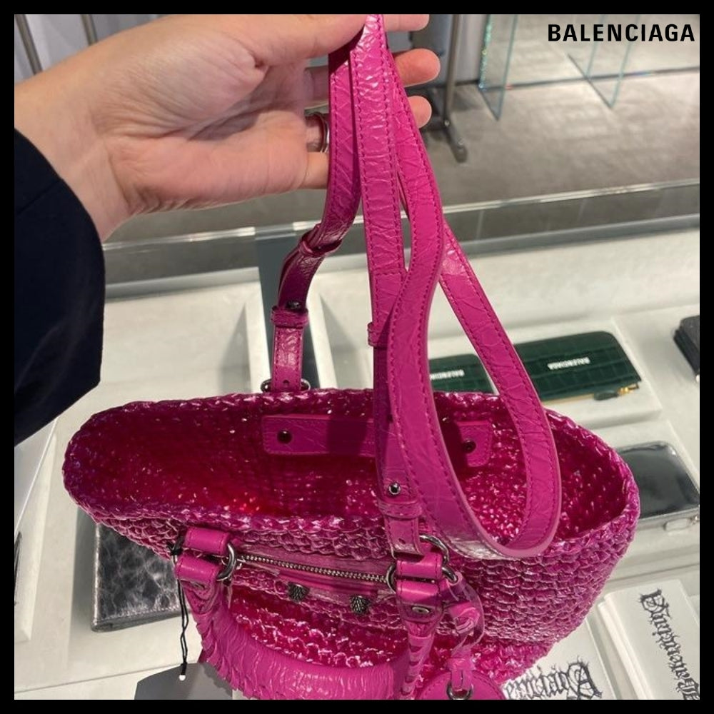 【BALENCIAGA】Le Cagole Small Panier Pink
