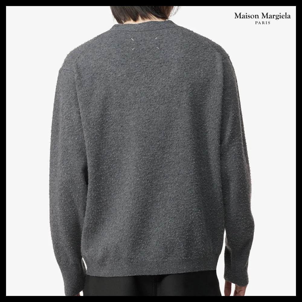 【Maison Margiela】Back-Stitch Cashmere-Blend Cardigan
