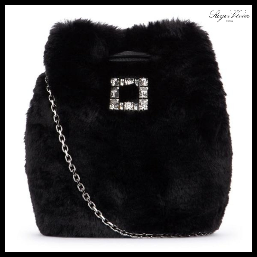 【roger vivier】Jewel Buckle Bucket Bag