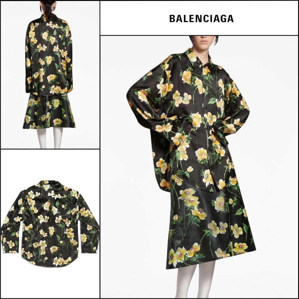【BALENCIAGA】Large Fit Hoodie White