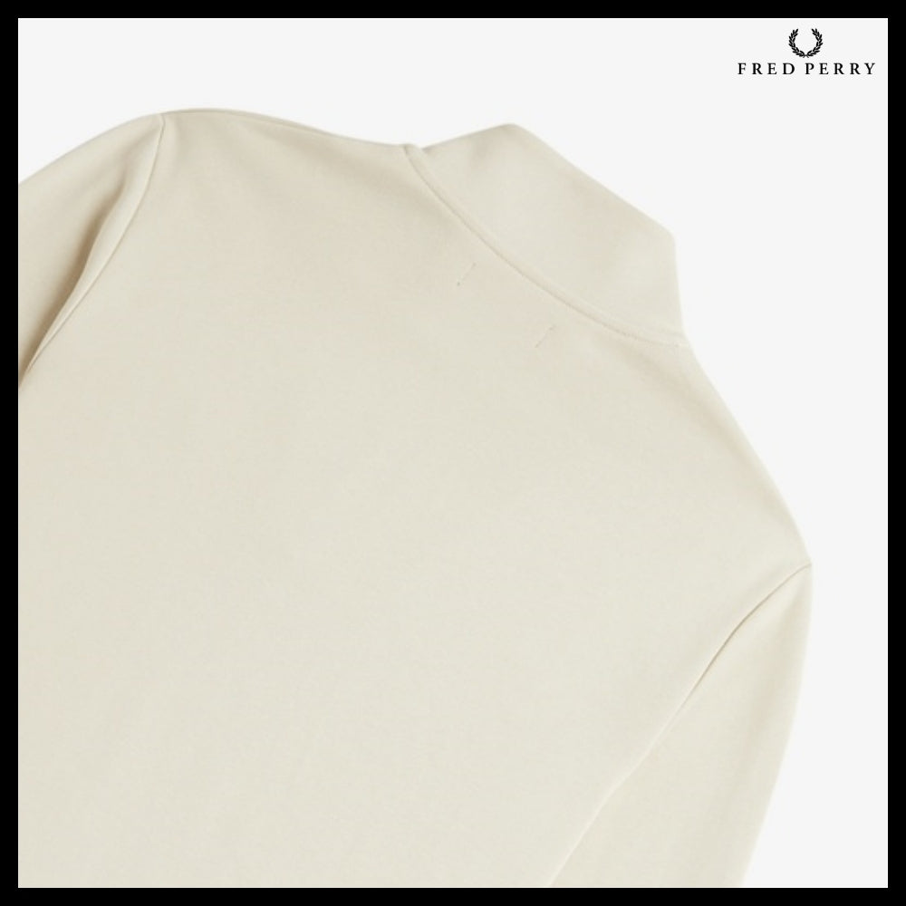 【FRED PERRY】Baseline Half Zip Sweatshirt V54 Oatmeal
