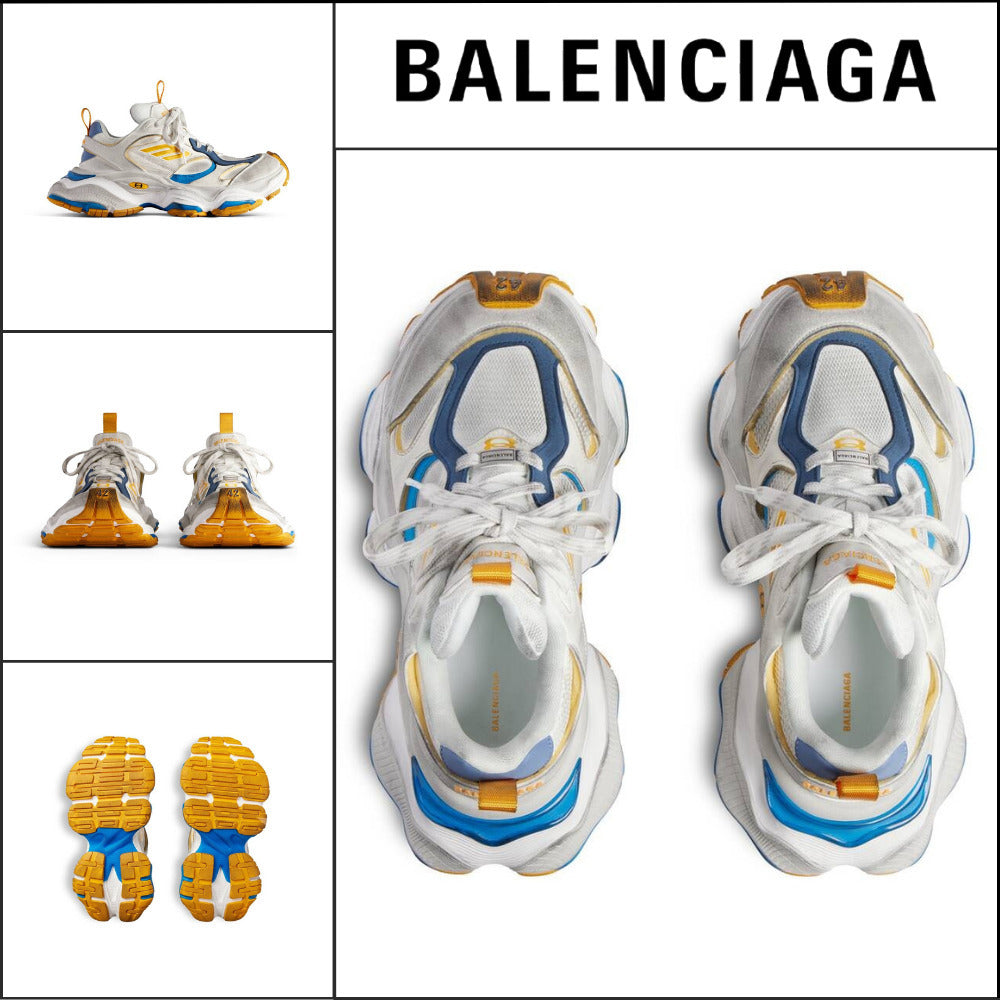【BALENCIAGA】Cargo Reduced Suede Mesh Sneaker