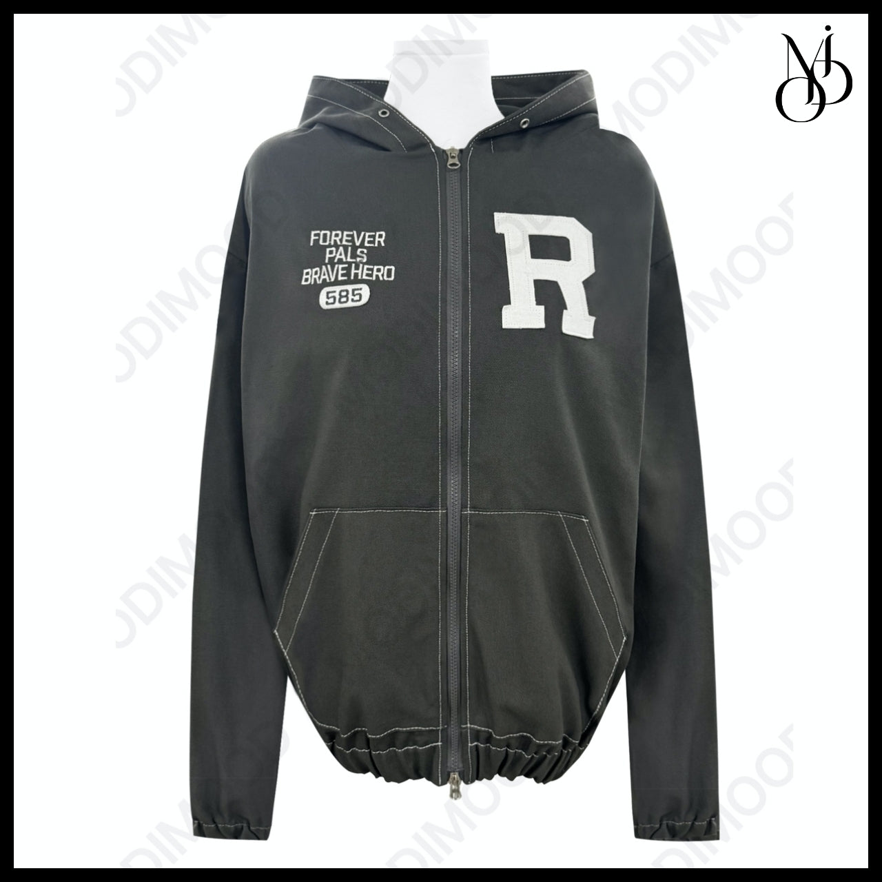 【MODIMOOD】Forward Work Hoodie Zip-Up 3 Colors