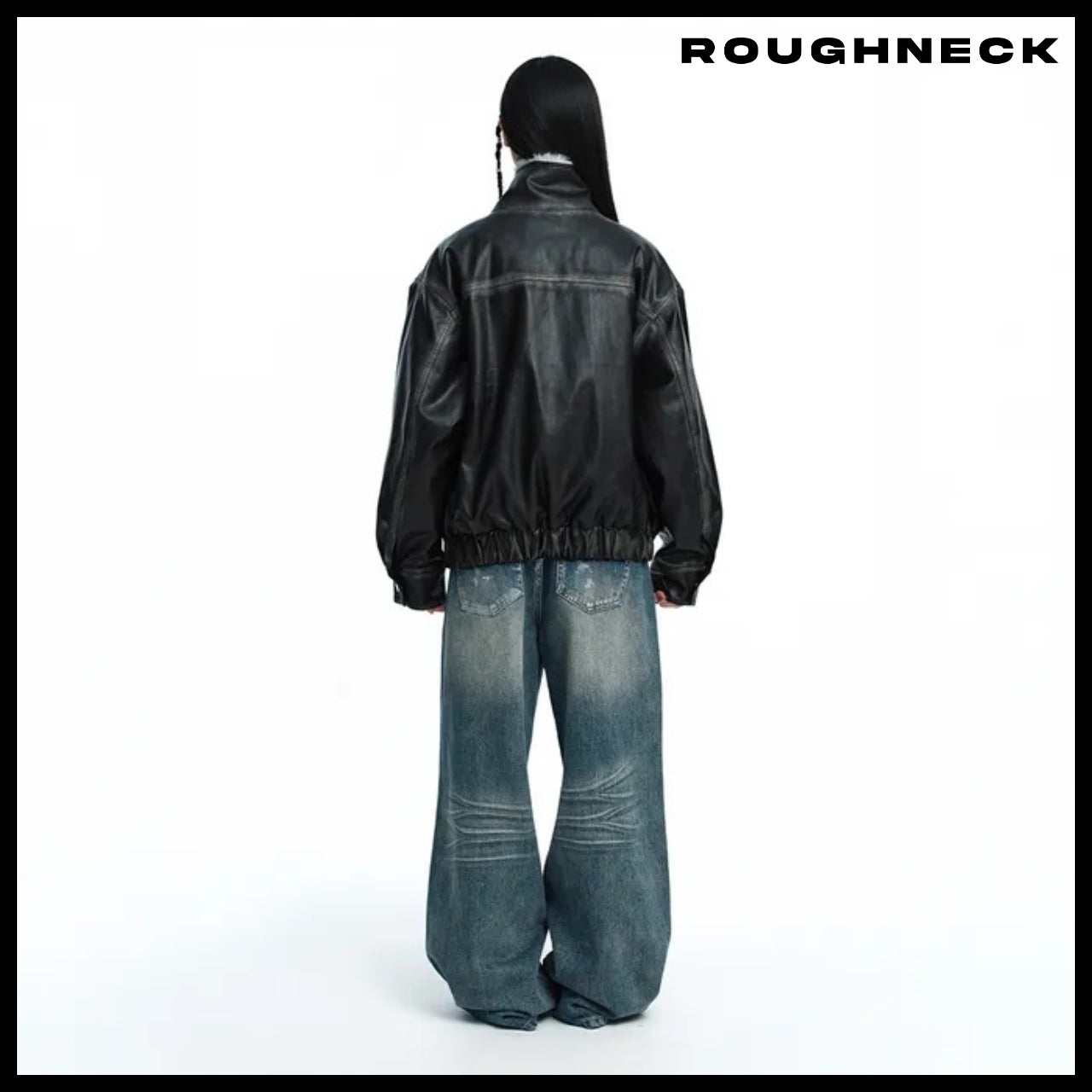 【ROUGHNECK】Washing Leather Mustang Jacket 2 Colors