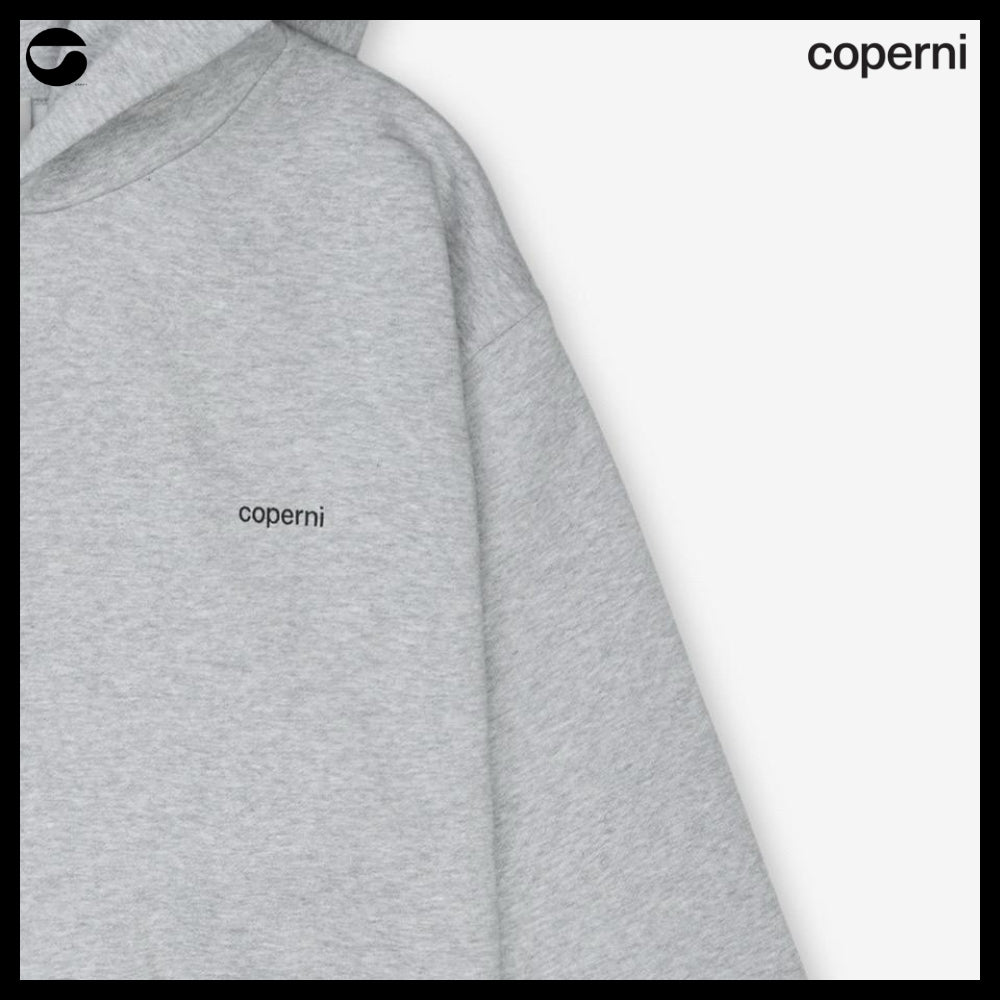 【Coperni】Basque Logo Hoodie Gray Black Print