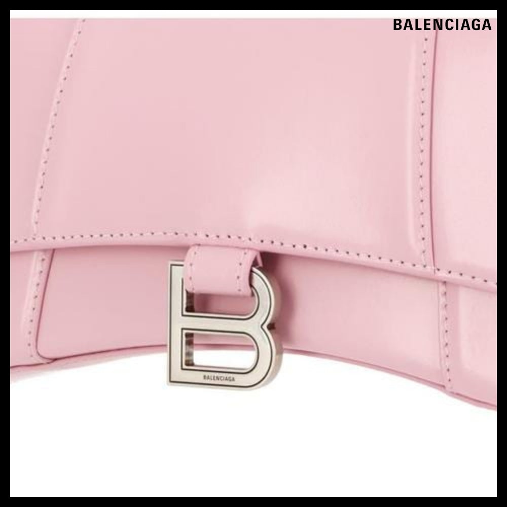 【BALENCIAGA 】Hourglass Top Handle Bag Pink