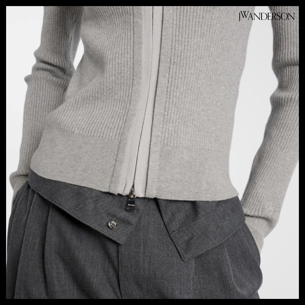 【JW Anderson】Embroidered cotton-blend cardigan