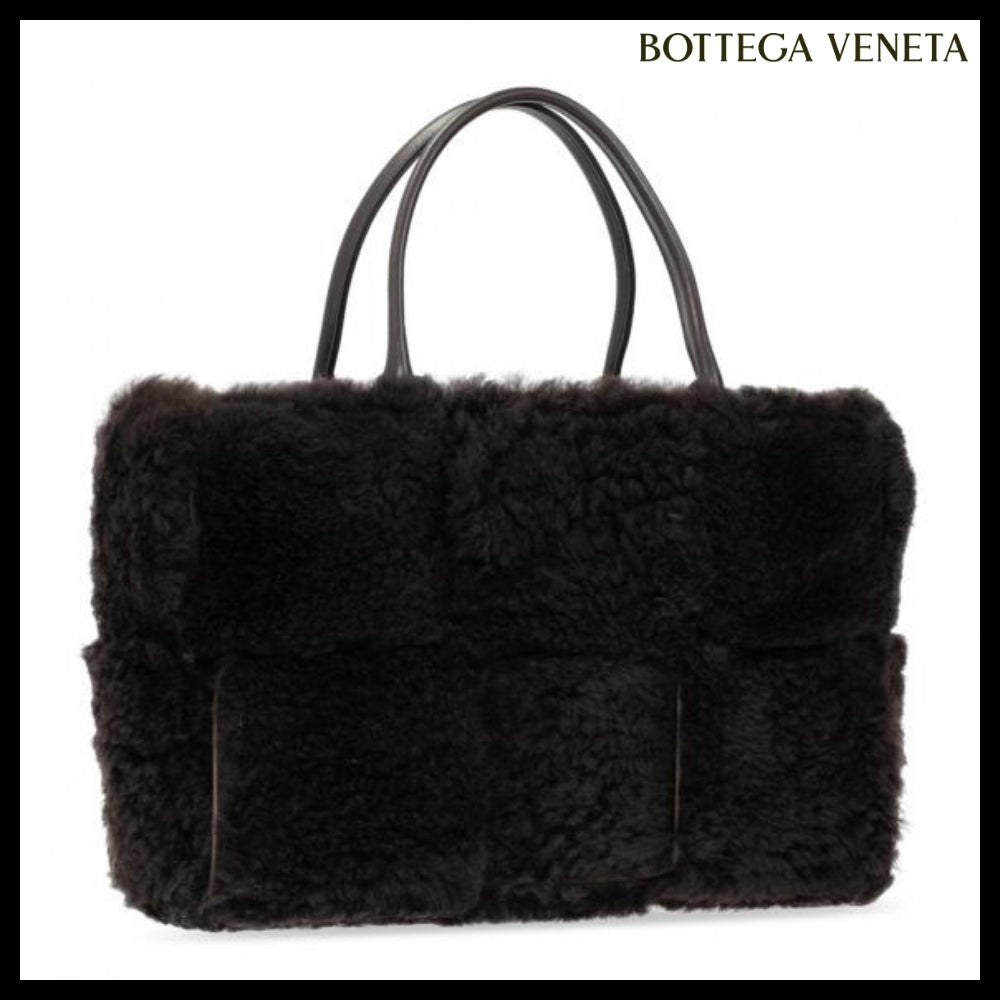 【正規品】Bottega Veneta Brown ‘Arco’ Shopper Bag