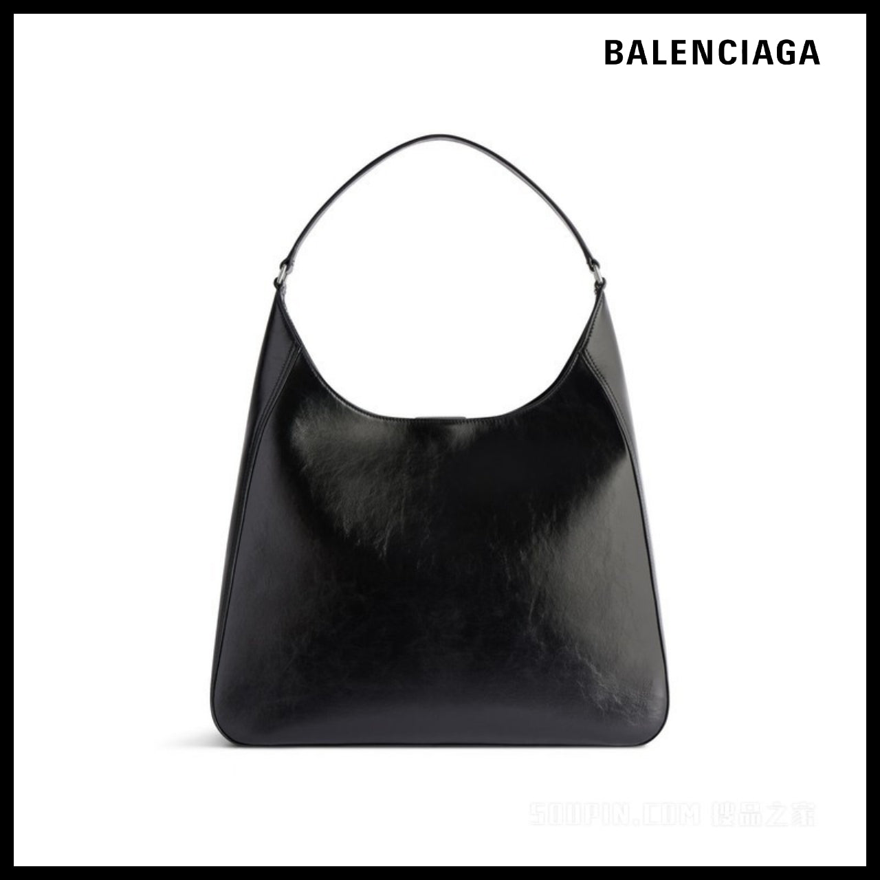 【BALENCIAGA】BB Soft Medium Hobo Bag Black