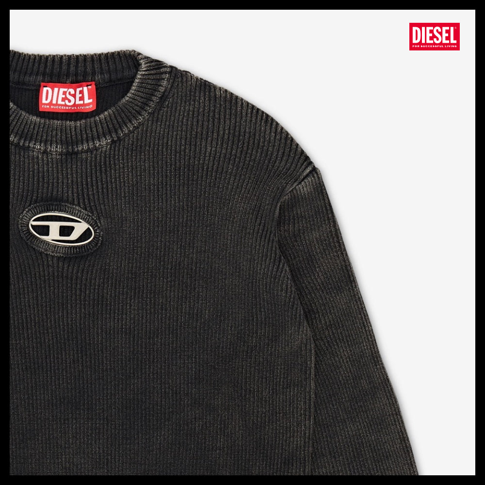 【DIESEL】M-Ancorex Knit Caviar Black