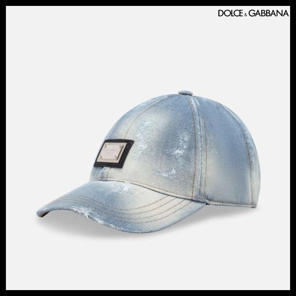 【Dolce&Gabbana】DENIM BASEBALL CAP LOGO TAG