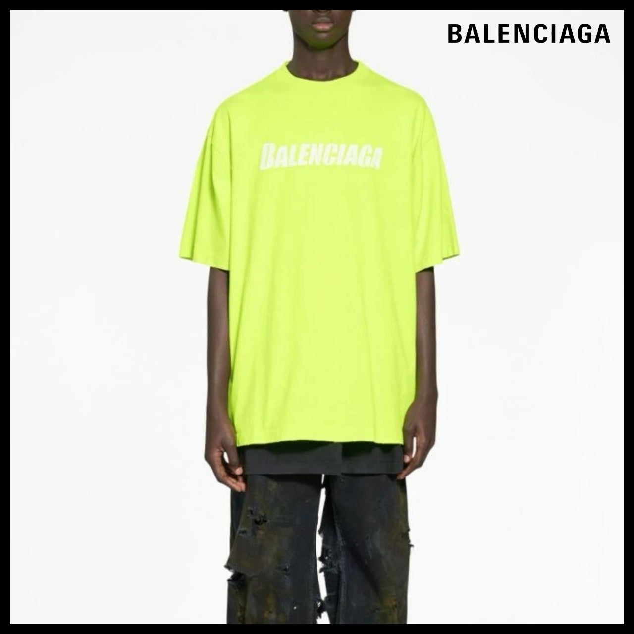 【BALENCIAGA】Caps T-Shirt Boxy Fit