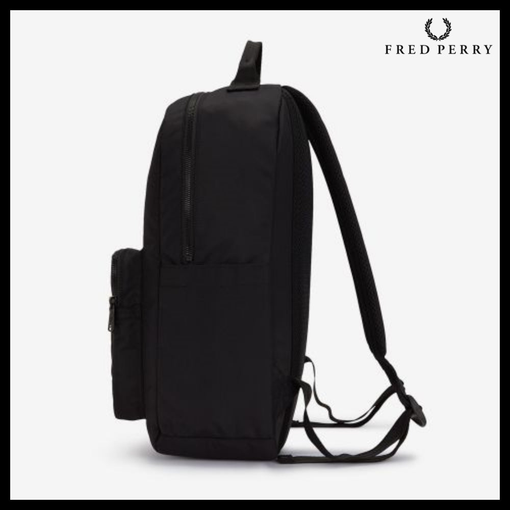 【FRED PERRY】Tipped Tape Backpack Black
