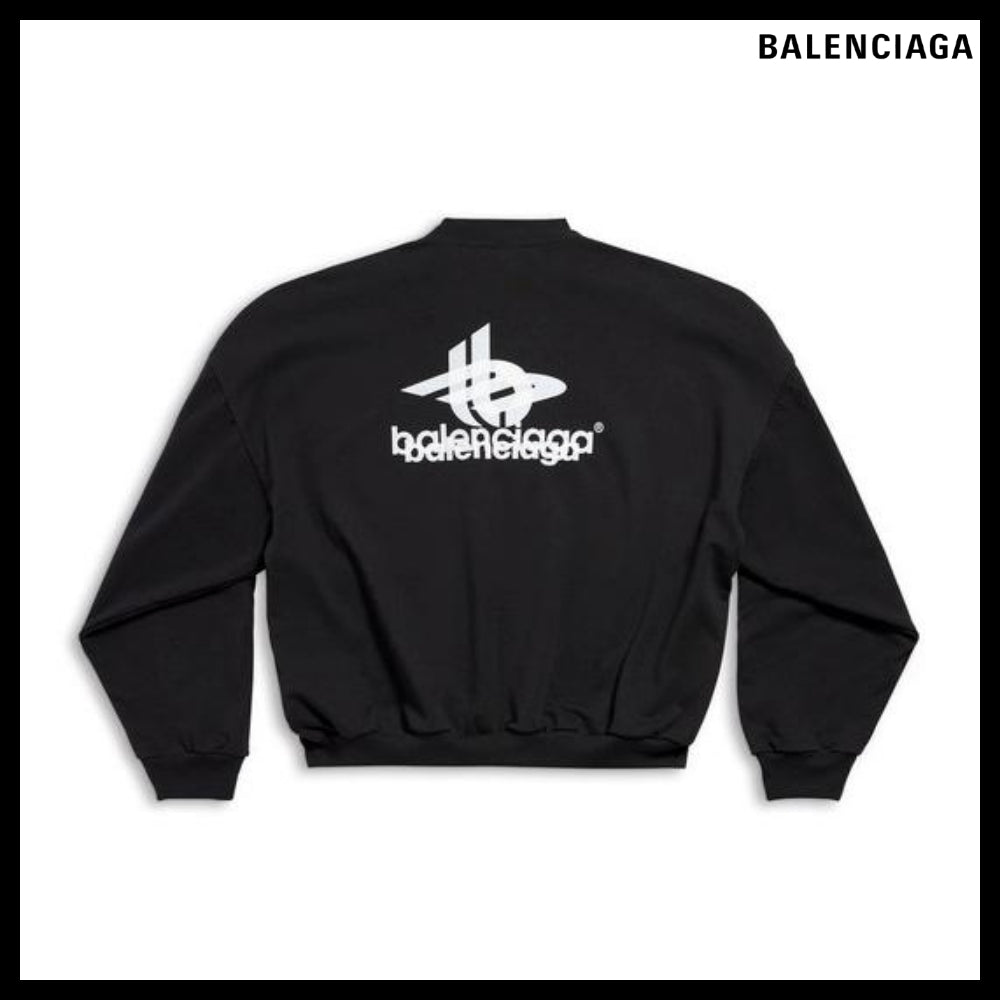 【BALENCIAGA】Layered Sports Round Sweatshirt Oversized