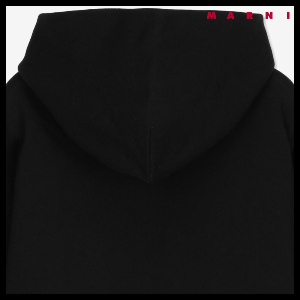 【MARNI】チェック フーディ ブラック