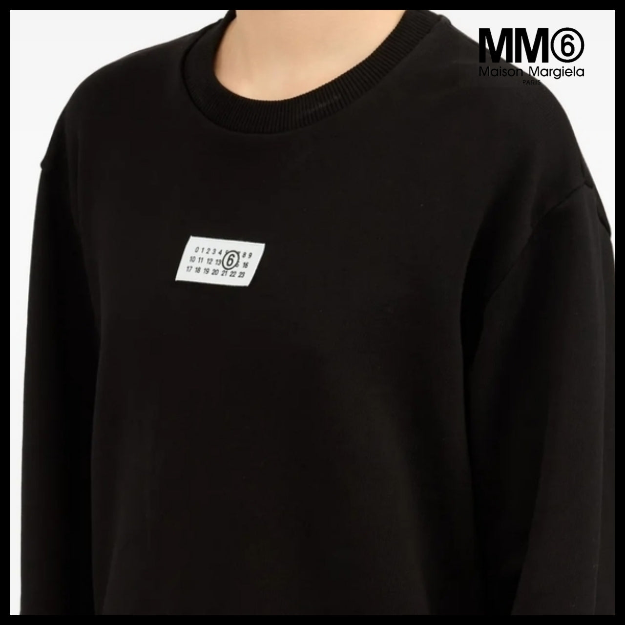 【MM6 Maison Margiela】Black sweatshirt