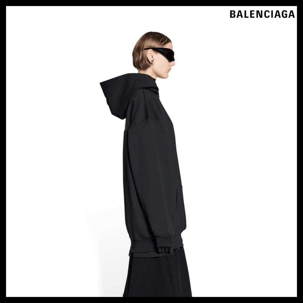 【BALENCIAGA】Gaffer Hoodie Medium Fit Black