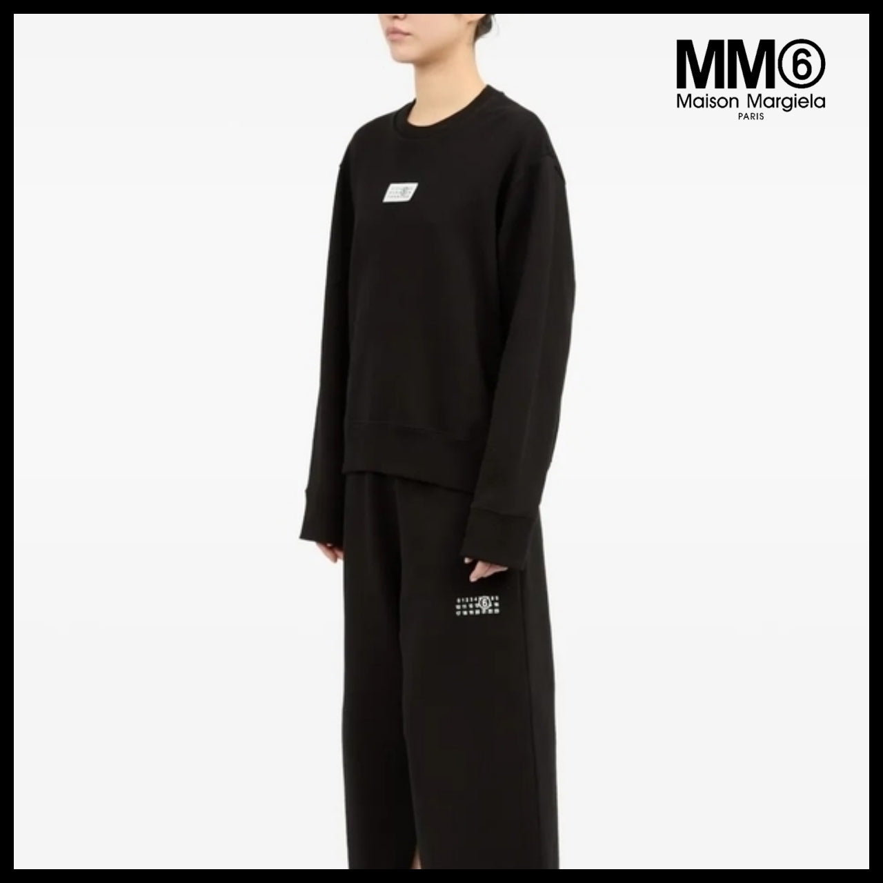 【MM6 Maison Margiela】Black sweatshirt