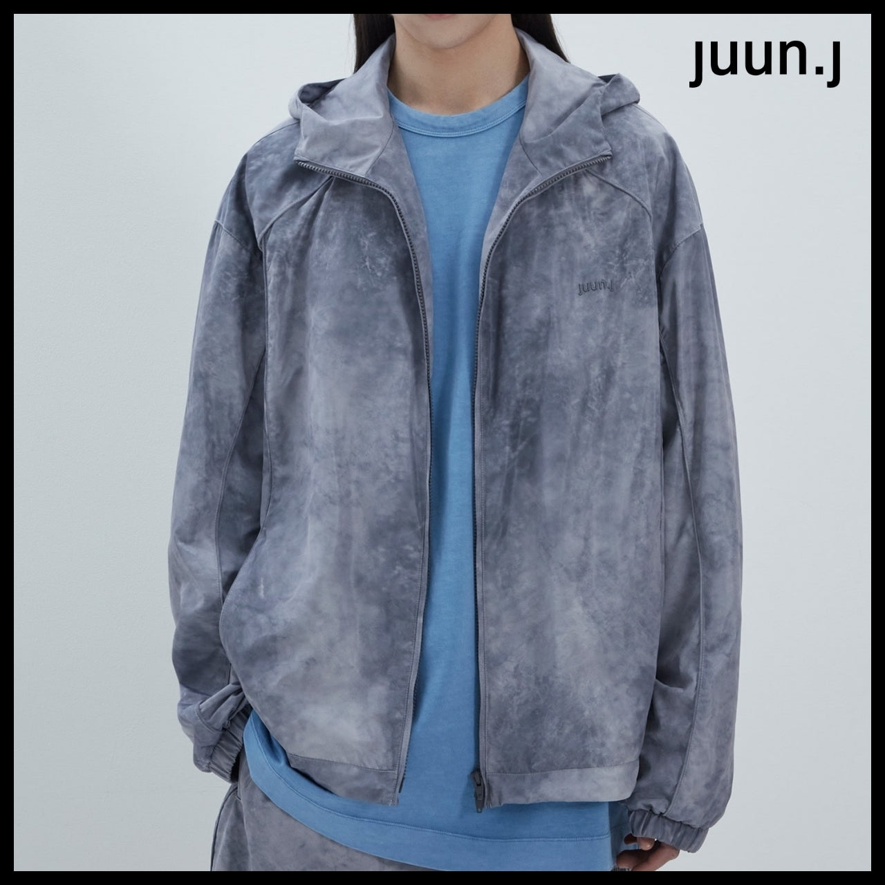 【JUUN.J】Dye Print Hood Jumper Gray