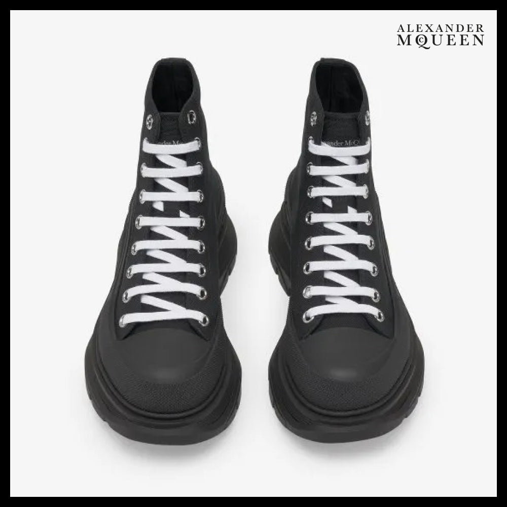【alexander mcqueen】Tread Slick High Top Sneakers Black