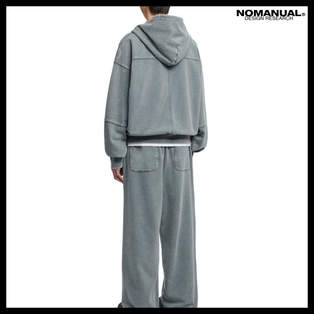 【NOMANUAL】C.A VINTAGE HOODED ZIP UP 2 Colors