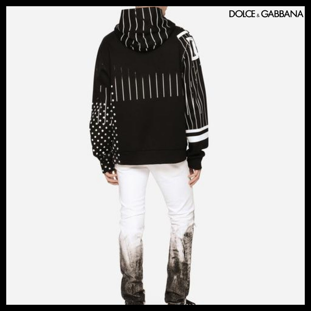 【Dolce&Gabbana】PRINTED TECHNICAL JERSEY HOODIE