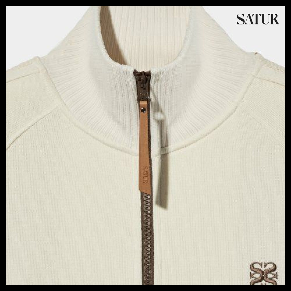 【SATUR】Roturn All Day Track Zip-Up Jacket Resort Cream