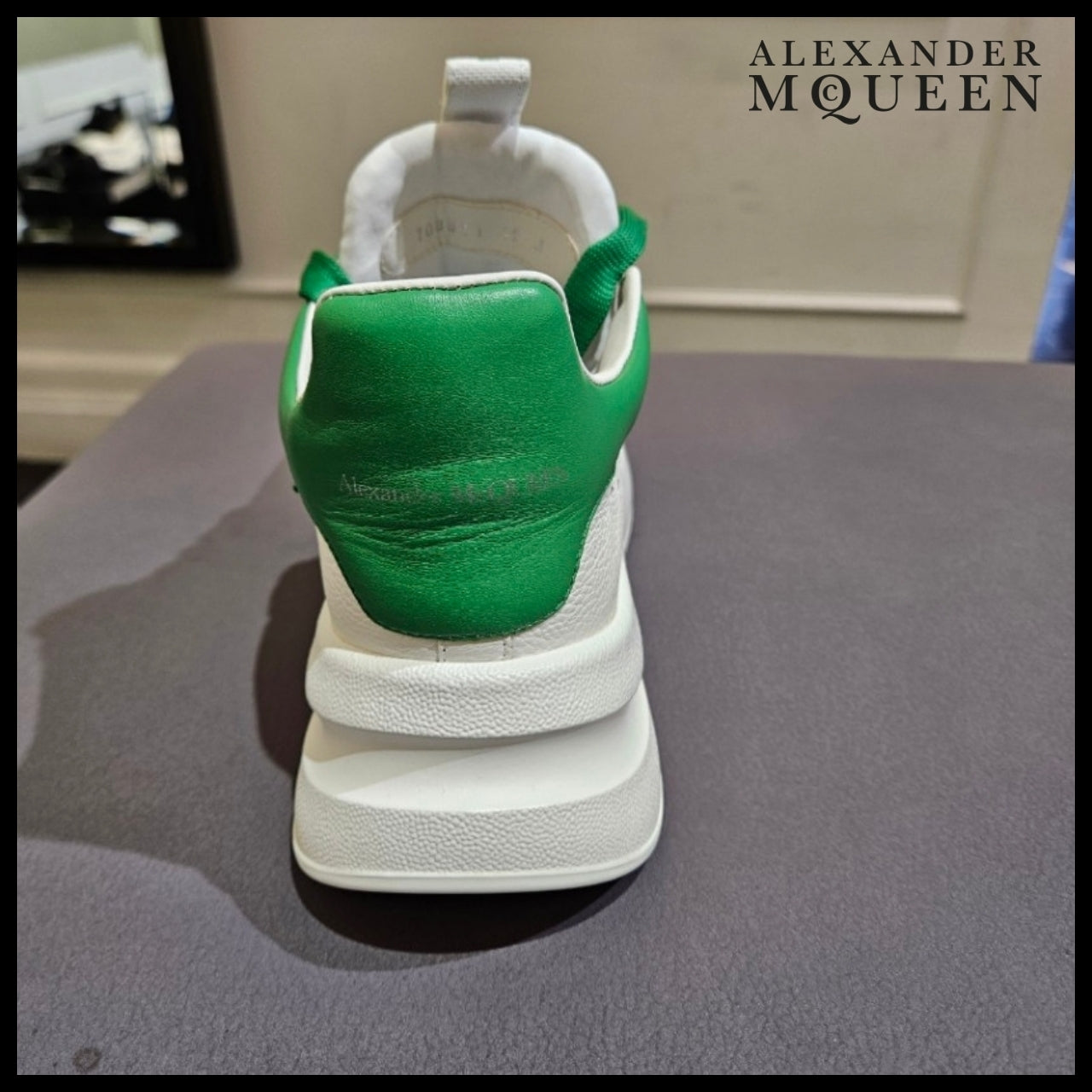 【Alexander Mcqueen】Oversized Runner White Green