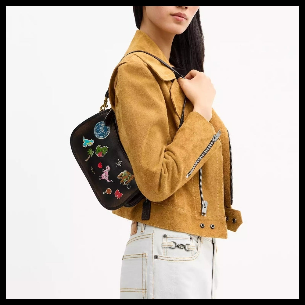 【Coach】Lexy Tenth Birthday Waverly Bag In Loved Leather