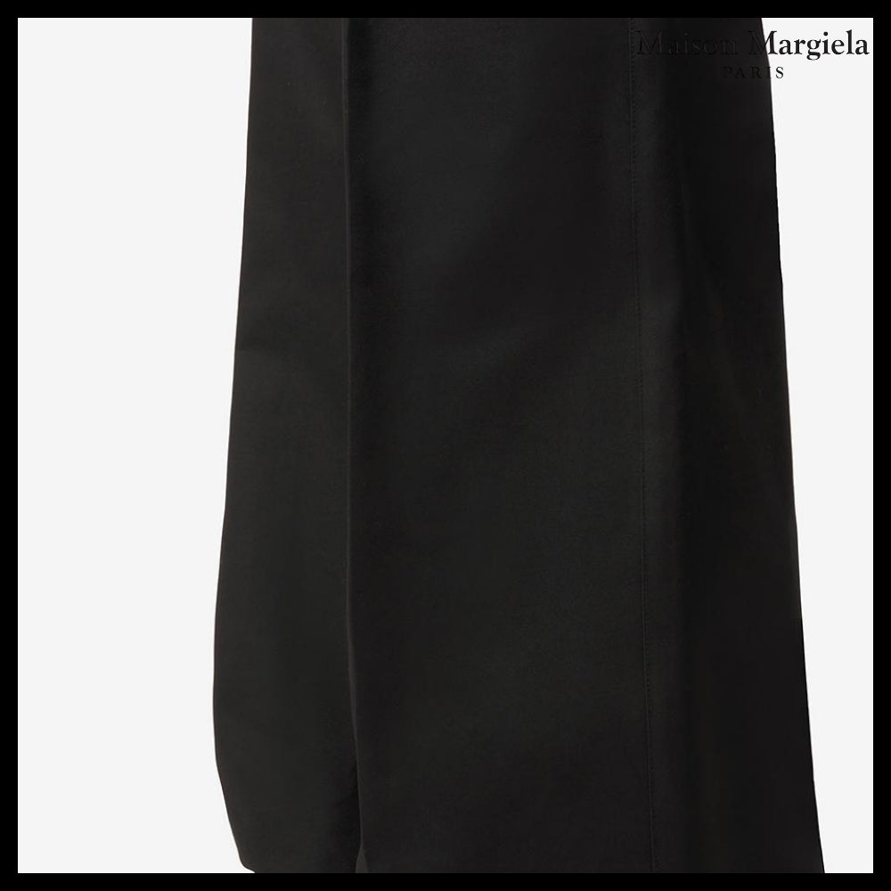 【Maison Margiela】Heavy Cotton Two Pleats Pants - Black